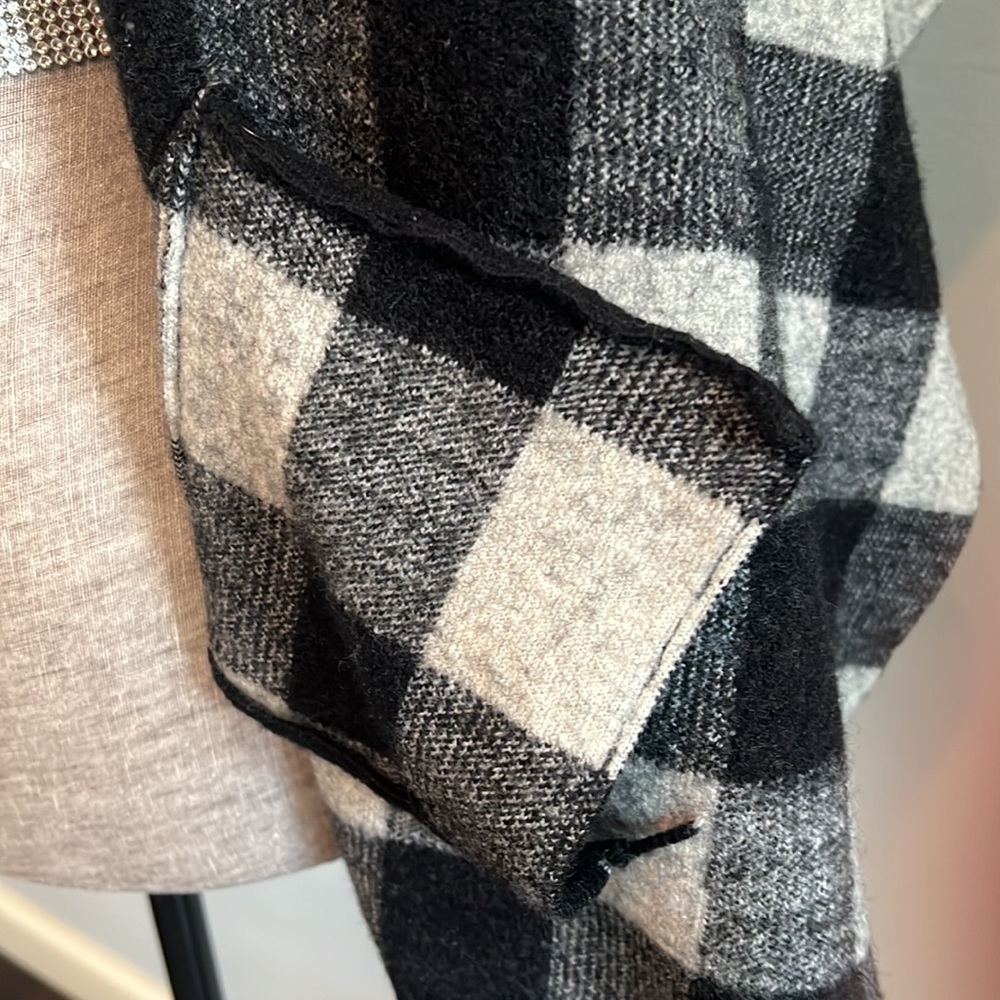 100% wool | Ralph Lauren | Black/Grey Checkered Shackett | Size XL - Picture 4 of 6